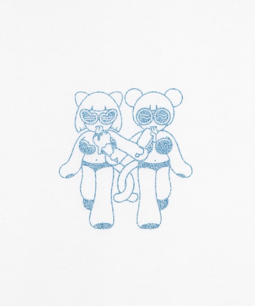 PUNYUS(プニュズ)の「【NEW SIZE】ice cream twins Tシャツ(Tシャツ/カットソー・レディース・ホワイト/ライトイエロー/サックスブルー・1/2/3/4/5)」の15枚目の写真