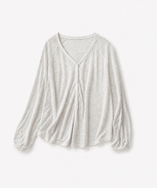 CANAL JEAN（キャナルジーン）の「El mar　ラグランヘンリーロンT（Tシャツ/カットソー・レディース・ブラウン/アッシュ/ホワイト・ONE SIZE）」の22枚目の写真