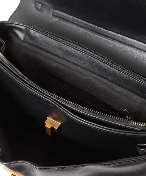 Burner(バーナー)の「【Leathen Leather(レーセンレザー)】通勤スクエア 2サイズショルダーバッグ lea-shbag-18-44(ショルダーバッグ・メンズ・ブラック・FREE)」の4枚目の写真