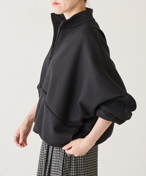 BEARDSLEY(ビアズリー)の「《ZOZO先行予約》ダンボールハーフジップブルゾン《FRIPIER》(ブルゾン・レディース・ブラック・FREE)」の6枚目の写真