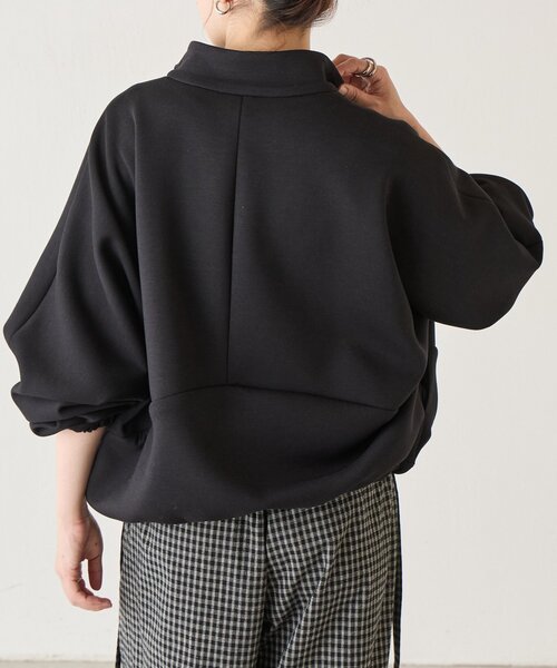 BEARDSLEY(ビアズリー)の「《ZOZO先行予約》ダンボールハーフジップブルゾン《FRIPIER》(ブルゾン・レディース・ブラック・FREE)」の7枚目の写真