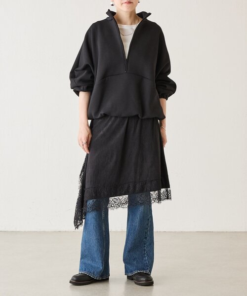 BEARDSLEY(ビアズリー)の「《ZOZO先行予約》ダンボールハーフジップブルゾン《FRIPIER》(ブルゾン・レディース・ブラック・FREE)」の14枚目の写真