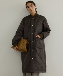 【LAVENHAM（ラベンハム） for SALON】LONGLINE BOMBER キルティングロングコート / 軽量