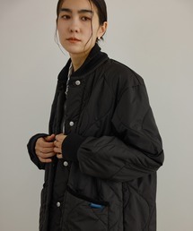 LAVENHAM | 【LAVENHAM(ラベンハム) for SALON】LONGLINE BOMBER キルティングロングコート / 軽量(ブルゾン)