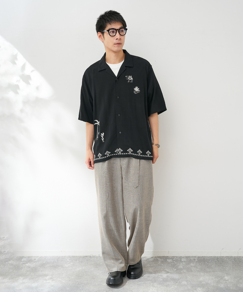 B.C STOCK(ベーセーストック)の「クラフトリゾートシャツ(シャツ/ブラウス・メンズ・ブラック・MEDIUM/LARGE)」の8枚目の写真