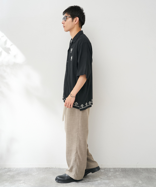 B.C STOCK(ベーセーストック)の「クラフトリゾートシャツ(シャツ/ブラウス・メンズ・ブラック・MEDIUM/LARGE)」の9枚目の写真