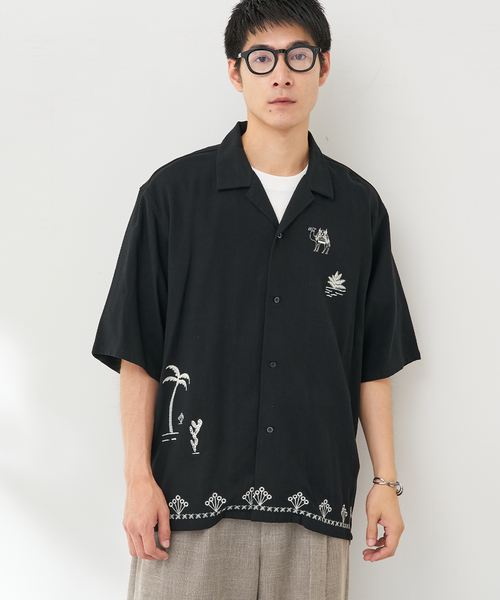 B.C STOCK(ベーセーストック)の「クラフトリゾートシャツ(シャツ/ブラウス・メンズ・ブラック・MEDIUM/LARGE)」の11枚目の写真