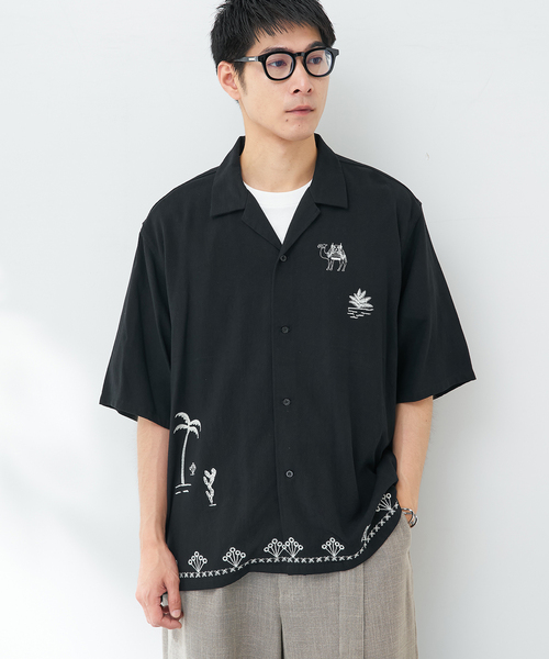 B.C STOCK(ベーセーストック)の「クラフトリゾートシャツ(シャツ/ブラウス・メンズ・ブラック・MEDIUM/LARGE)」の12枚目の写真