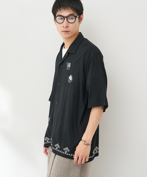 B.C STOCK(ベーセーストック)の「クラフトリゾートシャツ(シャツ/ブラウス・メンズ・ブラック・MEDIUM/LARGE)」の13枚目の写真