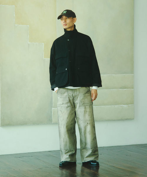 Barbour(バブアー)の「Barbour / バブアー 別注 ウール クロップド オールドビデール(その他アウター・メンズ・ブラック/ブラウン・36/38/40)」の3枚目の写真