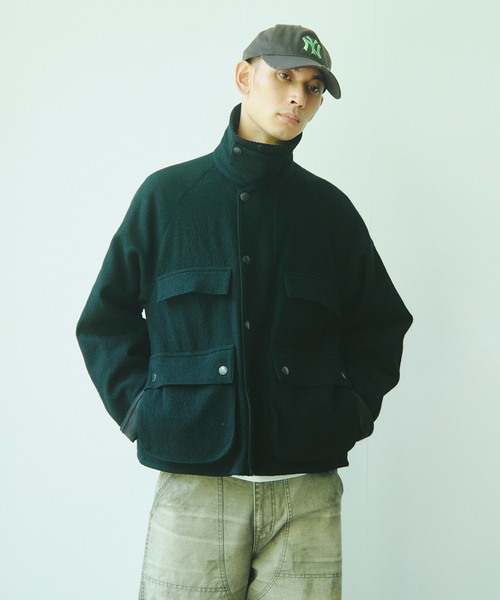 Barbour(バブアー)の「Barbour / バブアー 別注 ウール クロップド オールドビデール(その他アウター・メンズ・ブラック/ブラウン・36/38/40)」の7枚目の写真