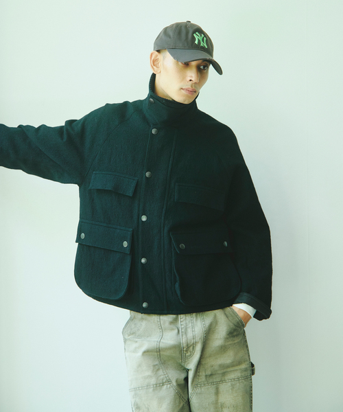Barbour(バブアー)の「Barbour / バブアー 別注 ウール クロップド オールドビデール(その他アウター・メンズ・ブラック/ブラウン・36/38/40)」の8枚目の写真