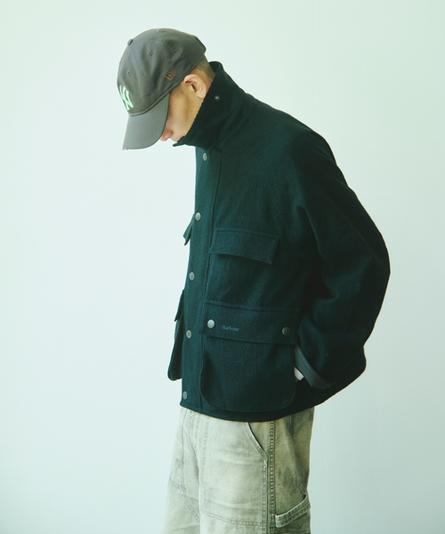 Barbour(バブアー)の「Barbour / バブアー 別注 ウール クロップド オールドビデール(その他アウター・メンズ・ブラック/ブラウン・36/38/40)」の9枚目の写真