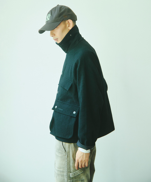 Barbour(バブアー)の「Barbour / バブアー 別注 ウール クロップド オールドビデール(その他アウター・メンズ・ブラック/ブラウン・36/38/40)」の10枚目の写真