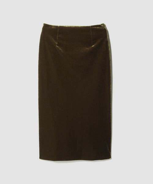 UNUS(ユナス)の「UNUS / Velour Mermaid Skirt(スカート・レディース・ネイビー/ブラウン・38/36)」の1枚目の写真