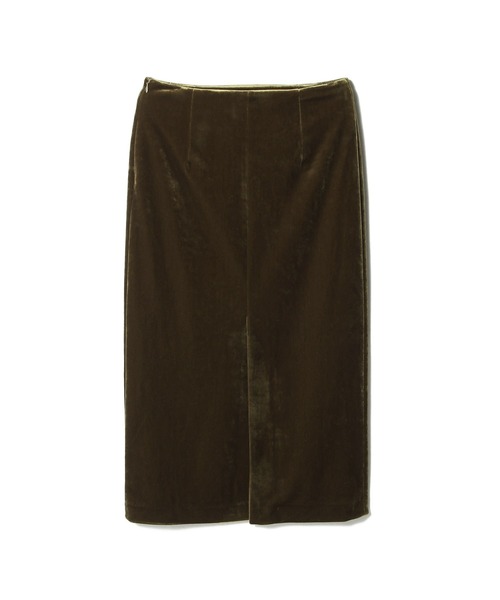 UNUS(ユナス)の「UNUS / Velour Mermaid Skirt(スカート・レディース・ネイビー/ブラウン・38/36)」の4枚目の写真