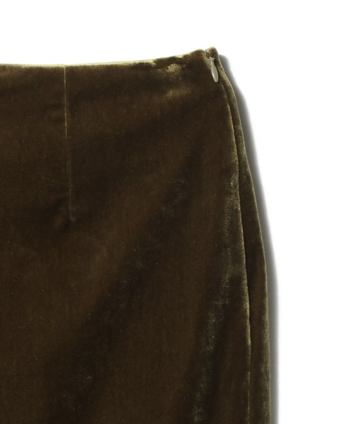 UNUS(ユナス)の「UNUS / Velour Mermaid Skirt(スカート・レディース・ネイビー/ブラウン・38/36)」の5枚目の写真