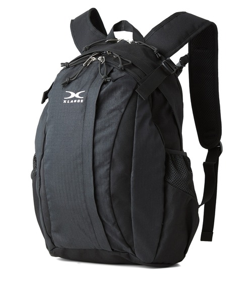 XLARGE(エクストララージ)の「FRONT ZIP POCKET BACKPACK(バックパック/リュック・メンズ・ブラック/ウッドランド・ONE SIZE)」の4枚目の写真