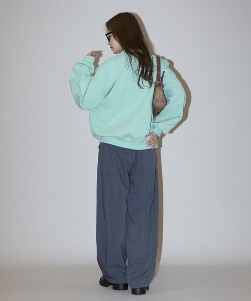 MARY QUANT(マリークワント)の「MARY QUANT × PUBLUX/マリークワント <ユニセックス>別注 裏起毛 クルーネック ロゴ スウェット プルオーバー 限定展開(スウェット・メンズ・グレー/ブラック/ブラウン/サックスブルー・SMALL/LARGE/MEDIUM)」の10枚目の写真