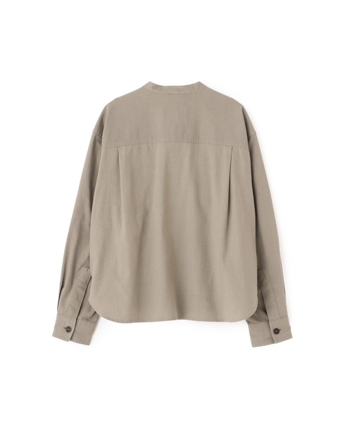 MHL.（エムエイチエル）の「FINE COTTON WOOL TWILL（シャツ/ブラウス・レディース・ブラック/グレー・2/1）」の9枚目の写真