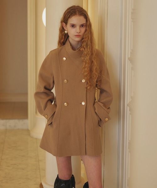 EIMY ISTOIRE(エイミーイストワール)の「ROYAL BOW TIE WOOL COAT(その他アウター・レディース・ブラック/ベージュ・38/36)」の18枚目の写真