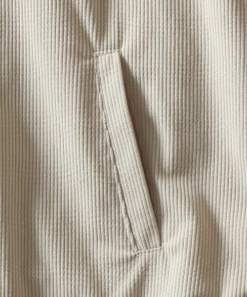 U.S. POLO ASSN.(ユーエスポロアッスン)の「U.S. POLO ASSN./ユーエスポロアッスン オーバーサイズ ワンポイント刺繍 ドローコード コーデュロイ コーチジャケット ブルゾン(ブルゾン・メンズ・アイボリー/ブラック/ベージュ/イエロー/グレイッシュブルー・M/L/LL)」の15枚目の写真