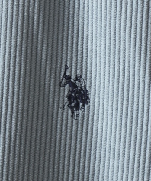 U.S. POLO ASSN.(ユーエスポロアッスン)の「U.S. POLO ASSN./ユーエスポロアッスン オーバーサイズ ワンポイント刺繍 ドローコード コーデュロイ コーチジャケット ブルゾン(ブルゾン・メンズ・アイボリー/ブラック/ベージュ/イエロー/グレイッシュブルー・M/L/LL)」の7枚目の写真