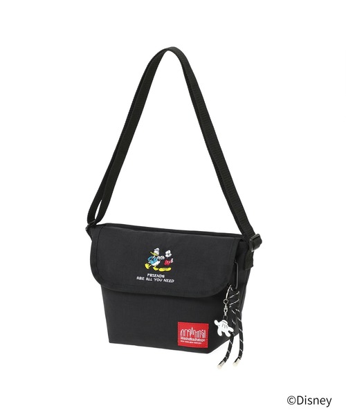Manhattan Portage(マンハッタンポーテージ)の「NYLON MESSENGER BAG(XS)BACK POCKET W/ DIVIDER MAGNET / MICKEY / 26(メッセンジャーバッグ・レディース・ブラック・X-SMALL)」の1枚目の写真