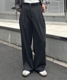 【リバイバル/PIKO企画/WEB限定】2タックワイドパンツ