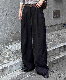 【リバイバル/PIKO企画/WEB限定】2タックワイドパンツ