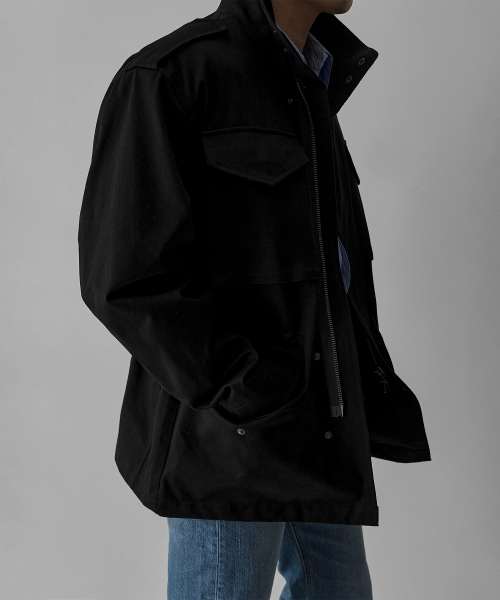 BOWLOW PRODUCT（バウロープロダクト）の「コットンフィールドジャケット[ブラック]（その他アウター・メンズ・その他・MEDIUM/LARGE/X-LARGE）」の3枚目の写真