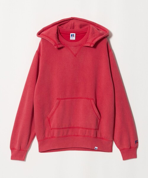 Russell Athletic（ラッセルアスレティック）の「＜RUSSELL ATHLETIC × BEAUTY&YOUTH＞フェード アフターフード パーカー（Tシャツ/カットソー・メンズ・レッド/ブラック・XL/L/M）」の2枚目の写真