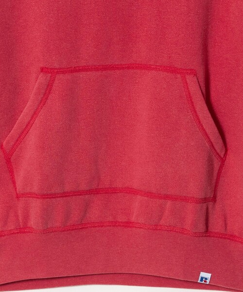 Russell Athletic（ラッセルアスレティック）の「＜RUSSELL ATHLETIC × BEAUTY&YOUTH＞フェード アフターフード パーカー（Tシャツ/カットソー・メンズ・レッド/ブラック・XL/L/M）」の7枚目の写真