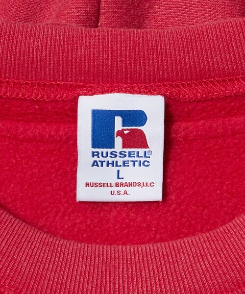 Russell Athletic（ラッセルアスレティック）の「＜RUSSELL ATHLETIC × BEAUTY&YOUTH＞フェード アフターフード パーカー（Tシャツ/カットソー・メンズ・レッド/ブラック・XL/L/M）」の15枚目の写真
