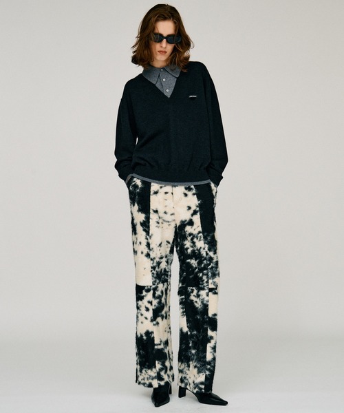 PRANK PROJECT(プランクプロジェクト)の「【2026Winter Pre-Order】レイヤードポロニットトップ / Layered Polo Knit Top(ニット/セーター・レディース・グリーン/ブラウン/グレー/チャコールグレー・FREE)」の5枚目の写真