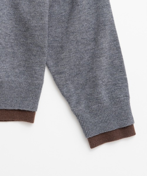 PRANK PROJECT(プランクプロジェクト)の「【2026Winter Pre-Order】レイヤードポロニットトップ / Layered Polo Knit Top(ニット/セーター・レディース・グリーン/ブラウン/グレー/チャコールグレー・FREE)」の19枚目の写真