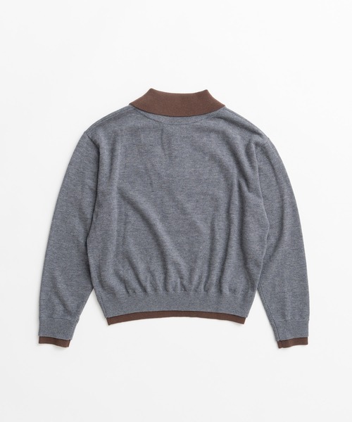 PRANK PROJECT(プランクプロジェクト)の「【2026Winter Pre-Order】レイヤードポロニットトップ / Layered Polo Knit Top(ニット/セーター・レディース・グリーン/ブラウン/グレー/チャコールグレー・FREE)」の16枚目の写真