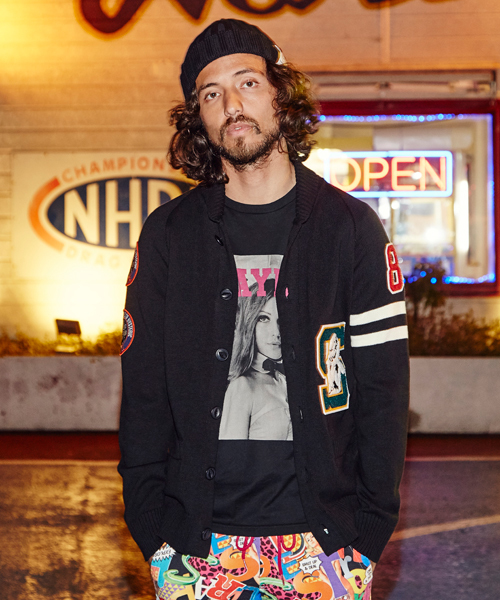 HYSTERIC GLAMOUR(ヒステリックグラマー)の「WOMAN ATHLETICS TYPE-Sワッペン CD(カーディガン/ボレロ・メンズ・ホワイト/ネイビー/ブラック・SMALL/MEDIUM/LARGE)」の3枚目の写真