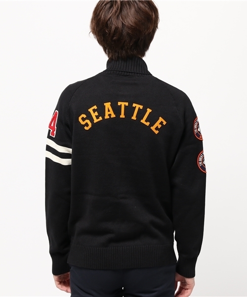 HYSTERIC GLAMOUR(ヒステリックグラマー)の「WOMAN ATHLETICS TYPE-Sワッペン CD(カーディガン/ボレロ・メンズ・ホワイト/ネイビー/ブラック・SMALL/MEDIUM/LARGE)」の9枚目の写真