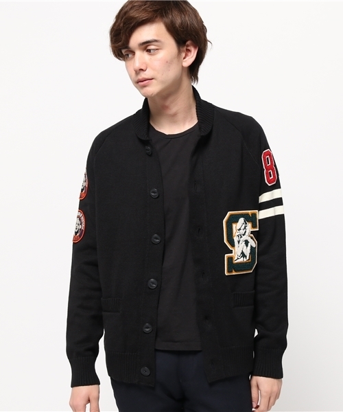 HYSTERIC GLAMOUR(ヒステリックグラマー)の「WOMAN ATHLETICS TYPE-Sワッペン CD(カーディガン/ボレロ・メンズ・ホワイト/ネイビー/ブラック・SMALL/MEDIUM/LARGE)」の10枚目の写真