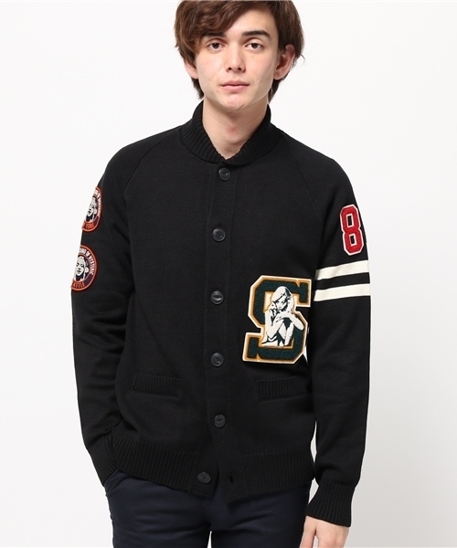 HYSTERIC GLAMOUR(ヒステリックグラマー)の「WOMAN ATHLETICS TYPE-Sワッペン CD(カーディガン/ボレロ・メンズ・ホワイト/ネイビー/ブラック・SMALL/MEDIUM/LARGE)」の20枚目の写真