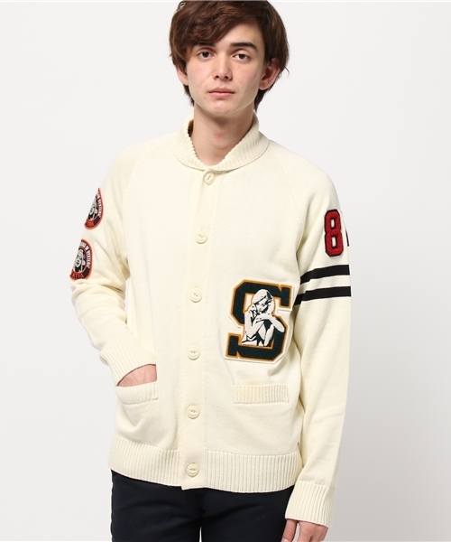 HYSTERIC GLAMOUR(ヒステリックグラマー)の「WOMAN ATHLETICS TYPE-Sワッペン CD(カーディガン/ボレロ・メンズ・ホワイト/ネイビー/ブラック・SMALL/MEDIUM/LARGE)」の22枚目の写真