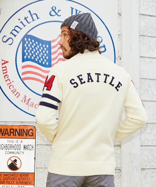 HYSTERIC GLAMOUR(ヒステリックグラマー)の「WOMAN ATHLETICS TYPE-Sワッペン CD(カーディガン/ボレロ・メンズ・ホワイト/ネイビー/ブラック・SMALL/MEDIUM/LARGE)」の15枚目の写真