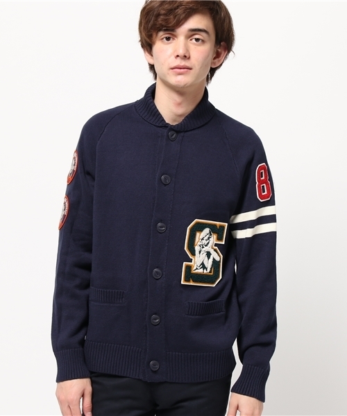 HYSTERIC GLAMOUR(ヒステリックグラマー)の「WOMAN ATHLETICS TYPE-Sワッペン CD(カーディガン/ボレロ・メンズ・ホワイト/ネイビー/ブラック・SMALL/MEDIUM/LARGE)」の17枚目の写真