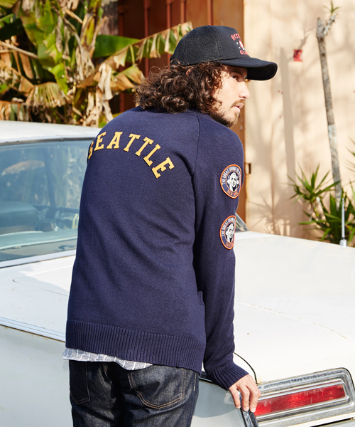 HYSTERIC GLAMOUR(ヒステリックグラマー)の「WOMAN ATHLETICS TYPE-Sワッペン CD(カーディガン/ボレロ・メンズ・ホワイト/ネイビー/ブラック・SMALL/MEDIUM/LARGE)」の19枚目の写真