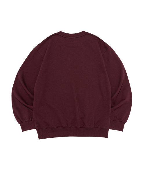 OTHERFITS（アザーフィッツ）の「[スプンコットン] UNREST BRUSH スウェット (ワイン)（スウェット・メンズ・その他・MEDIUM/LARGE/X-LARGE/SMALL）」の2枚目の写真