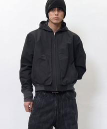 Curved Line Flight Jacket Charcoal