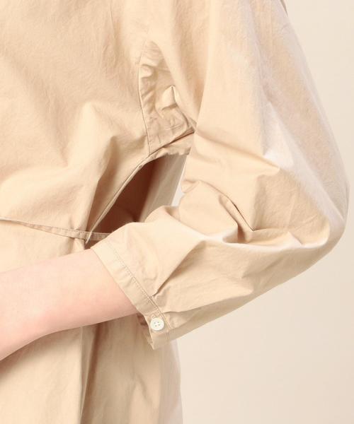 BEAUTY&YOUTH UNITED ARROWS(ビューティーアンドユースユナイテッドアローズ)の「BY タイプライターバンドカラーシャツ8分袖ワンピース◆(ワンピース・レディース・ブラック/ベージュ・FREE)」の11枚目の写真