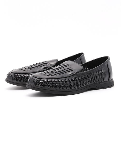 HYSTERIC GLAMOUR（ヒステリックグラマー）の「Braid スリッポン（スリッポン・メンズ・ホワイト/ブラック・27.5cm/26.5cm/25.5cm）」の2枚目の写真