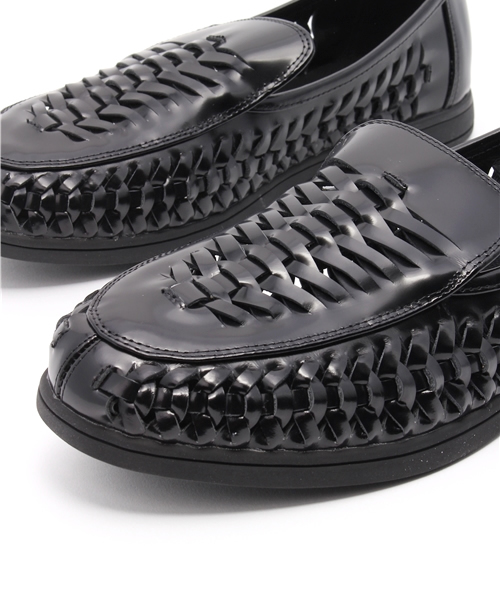 HYSTERIC GLAMOUR（ヒステリックグラマー）の「Braid スリッポン（スリッポン・メンズ・ホワイト/ブラック・27.5cm/26.5cm/25.5cm）」の6枚目の写真